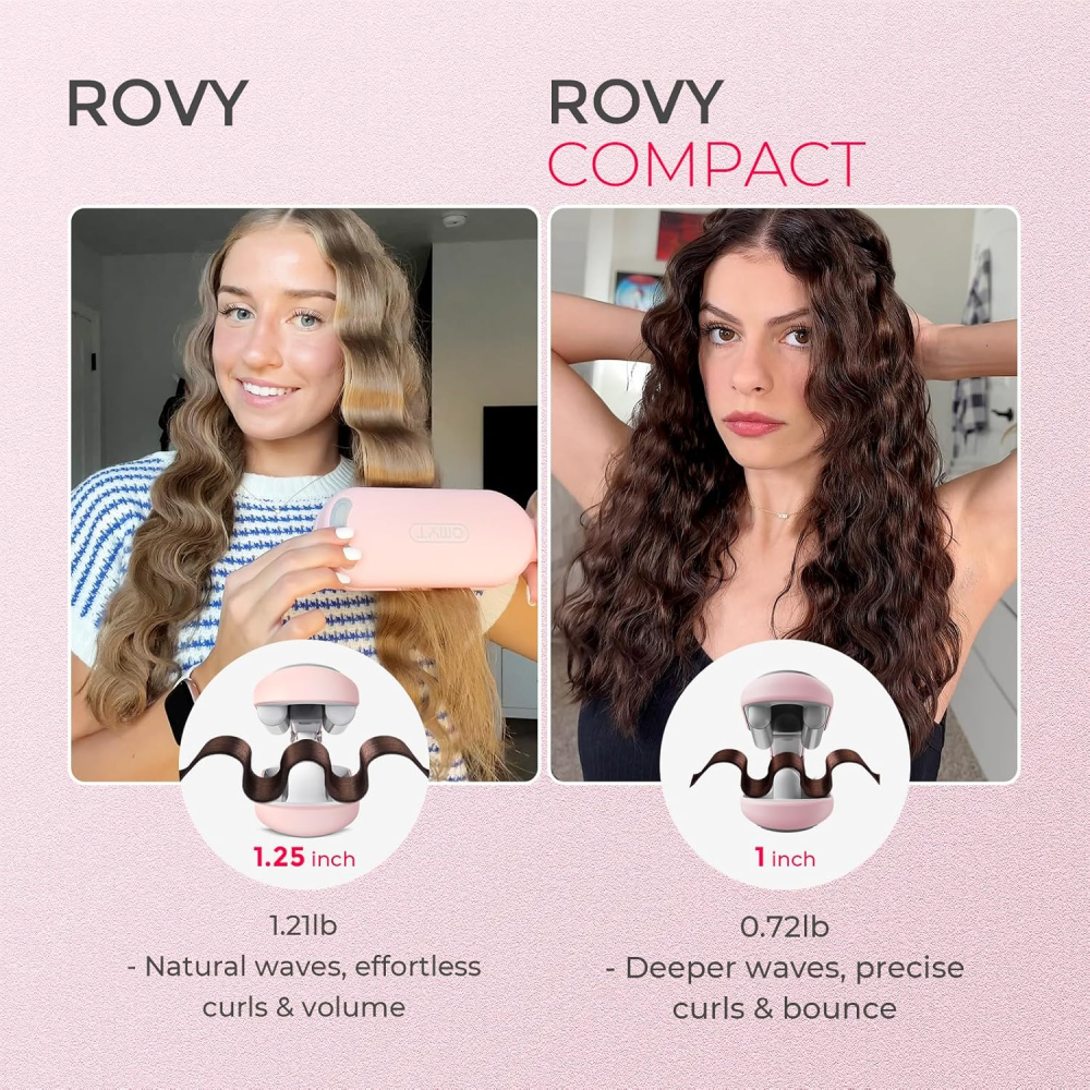 TYMO Rovy Compact Wave Iron - 25mm - Roz [3]