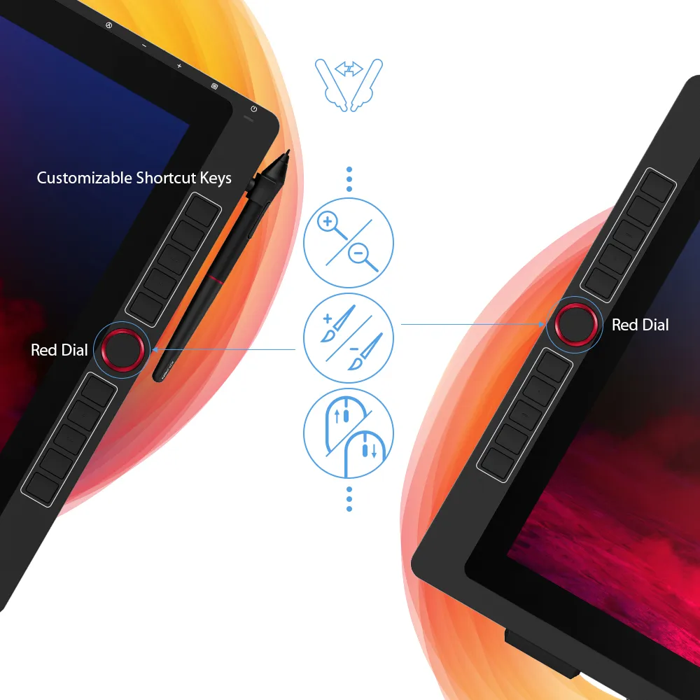 XP-PEN Artist 22R PRO, 21.5" FHD, 82% RGB, include Stand Ajustabil, Artrage 5, Manusa, 8 varfuri de rezerva, TYPE-C [3]