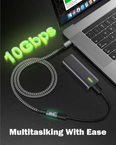 Cablu Prelungitor GIANAC USB-C - 1 m [2]