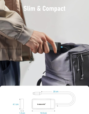 Docking Station Lemorele, Dual Display, 6 in 1 USB C [6]