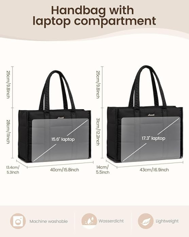 Geanta Laptop - LoveVook Femei - 43,1 cm / 17 inch [4]