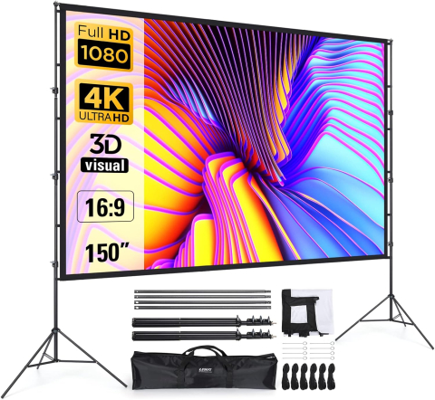 Ecrane proiectie - LEORFI 150 Inch cu Suport
