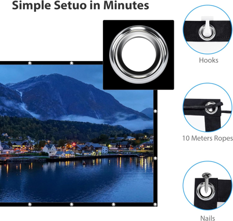 LEORFI 150 Inch fără Suport [4]