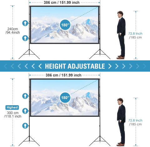 LEORFI 180 Inch cu Suport [1]