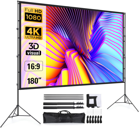 Ecrane proiectie - LEORFI 180 Inch cu Suport