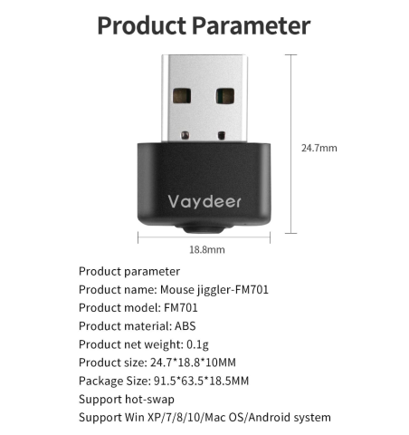 Mouse Jiggler mini Vaydeer [2]