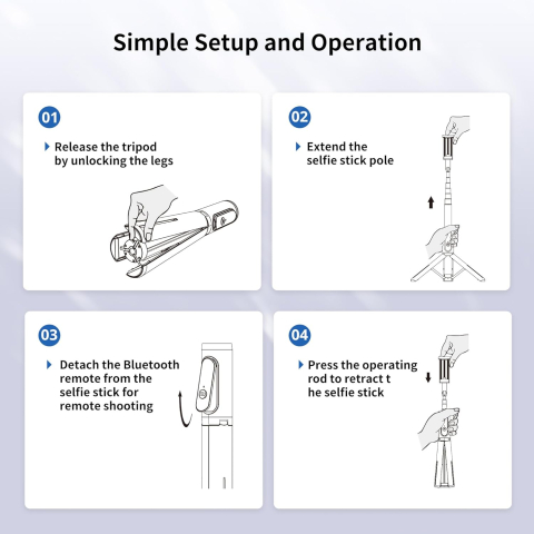 Selfie Stick ATUMTEK 80 cm [7]
