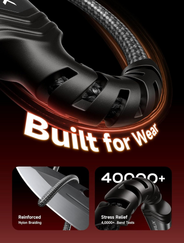 Set 2 Cabluri JSAUX USB-A la USB-C - 2 m Gri [4]