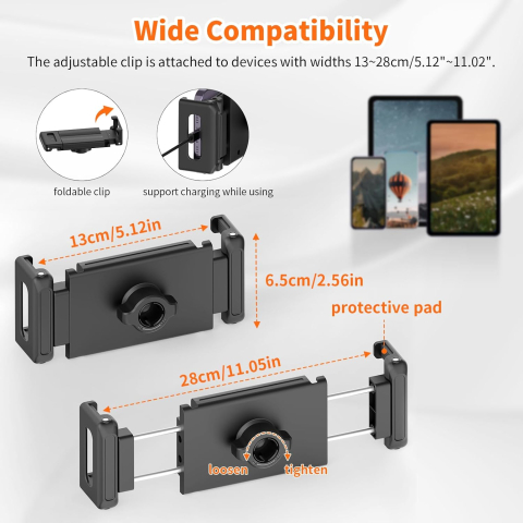 Suport tableta si telefon tip trepied XXZU - 182 cm [5]
