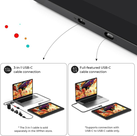 XP-PEN Artist 14 Pro Gen 2, 16K X3 Pro Smart Chip Pen, 99.8% sRGB, IPS, 16:9, 1920 x 1200, 5080 LPI, PS 16384, 200 RPS, Negru [7]