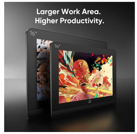 XP-PEN Artist 16 Pro Gen 2, 16K X3 Pro Smart Chip Stylus, 99.8% sRGB, IPS, 16:9, 2560 x 1600, 5080 LPI, PS 16384, 200 RPS, Negru [1]