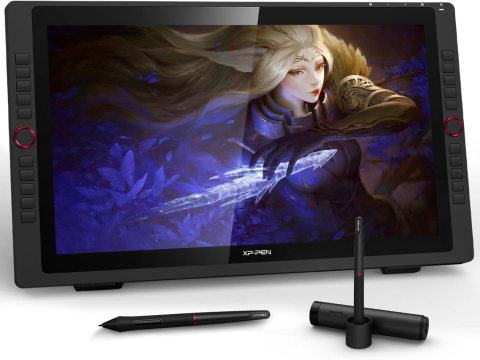 Tabletă cu Display - XP-PEN, Artist 24 Pro 23.8", IPS, 16:9, 2560x1440, 5080 LPI, PS 8192, 220 RPS, 20 butoane, Negru