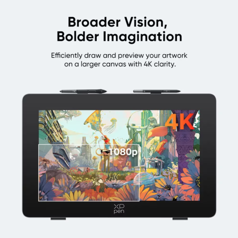 XP-PEN Artist 24 Pro Gen 2 4k 23.8", IPS, 16:9, 3840x2160, 5080 LPI, PS 16384, 220 RPS, Negru [4]
