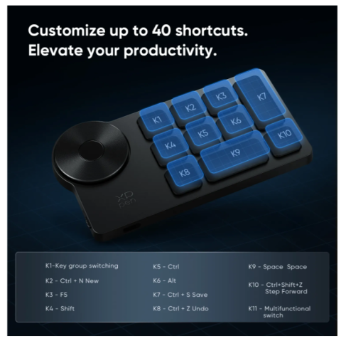 Tastatura XP-PEN Mini Keydial ACK05 [3]