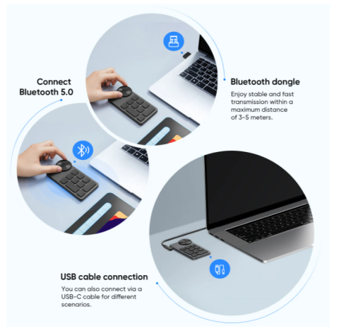 Tastatura XP-PEN Mini Keydial ACK05 [7]