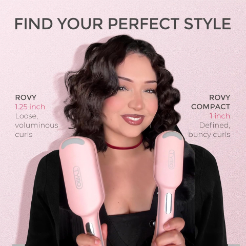 TYMO Rovy Compact Wave Iron - 25mm - Roz [6]