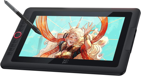 Tabletă cu Display - XP-PEN Artist 13.3 Pro V2, 16K X3 Pro Smart Chip Stylus, 99% sRGB, IPS, 16:9, 1920 x 1080, 5080 LPI, PS 16384, 200 RPS, include stand portabil si cablu 3-in-1