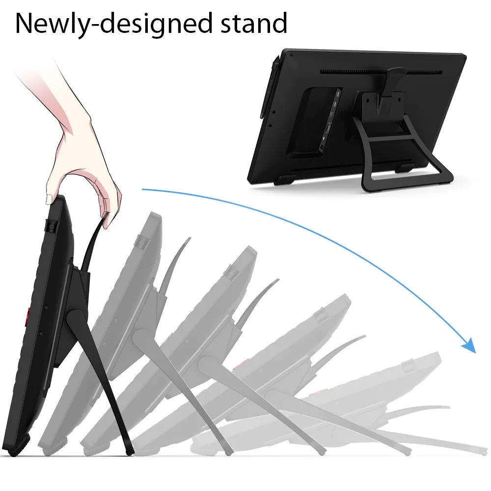 XP-PEN Artist 22R PRO, 21.5" FHD, 82% RGB, include Stand Ajustabil, Artrage 5, Manusa, 8 varfuri de rezerva, TYPE-C [7]