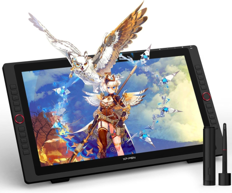 Tabletă cu Display - XP-PEN Artist 22R PRO, 21.5" FHD, 82% RGB, include Stand Ajustabil, Artrage 5, Manusa, 8 varfuri de rezerva, TYPE-C