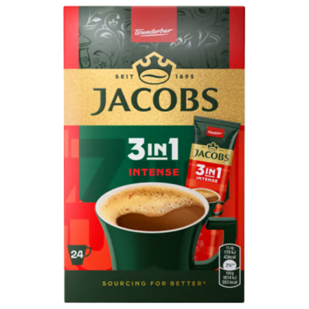 Cafea instant - Cafea instant Jacobs 3 in 1 INTENSE, 24 plicuri