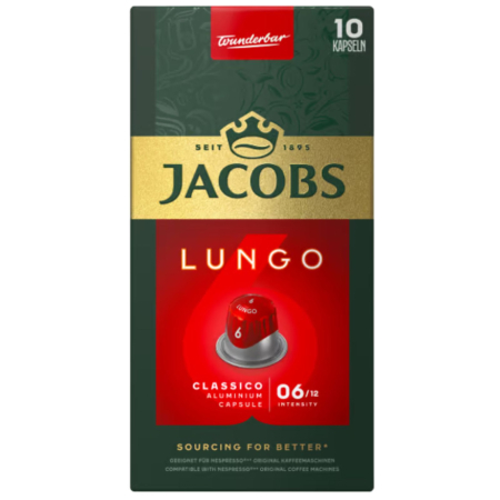 Cafea capsule - Capsule Jacobs Espresso Lungo 6 Classico, 10 cps