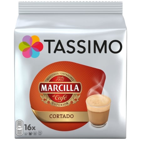 Cafea capsule - Capsule Jacobs Tassimo Marcilla Cortado, 16 cps, 184 g
