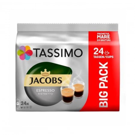 Cafea capsule - Capsule TASSIMO Espresso Ristretto Big Pack 192g
