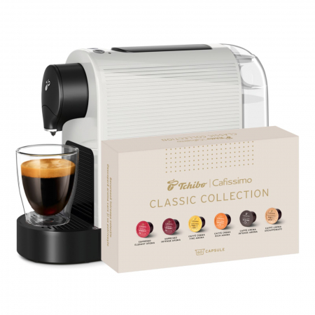 Espressoare - Espressor capsule Cafissimo Pure Plus White + 60 capsule Clasic Collection CADOU