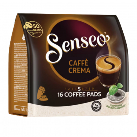 Cafea paduri - Paduri cafea SENSEO Caffe Crema, 16 paduri, 111 g