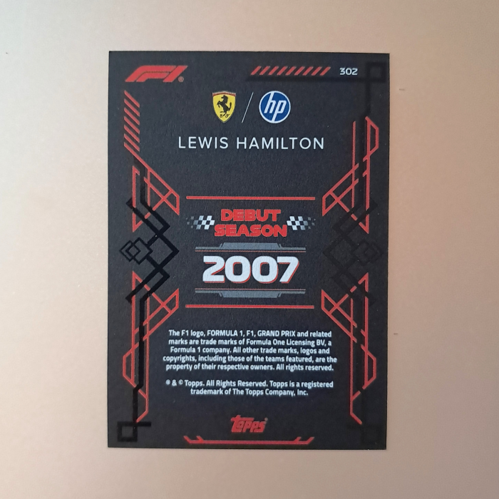 Lewis Hamilton #302 – Black Edge – Scuderia Ferrari HP – Topps Turbo Attax 2026 [2]