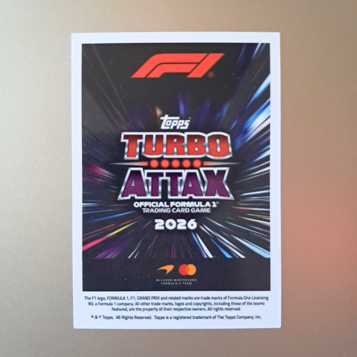 Lando Norris #206 – La Monumental – McLaren Mastercard Formula 1 Team – Topps Turbo Attax 2026 [2]