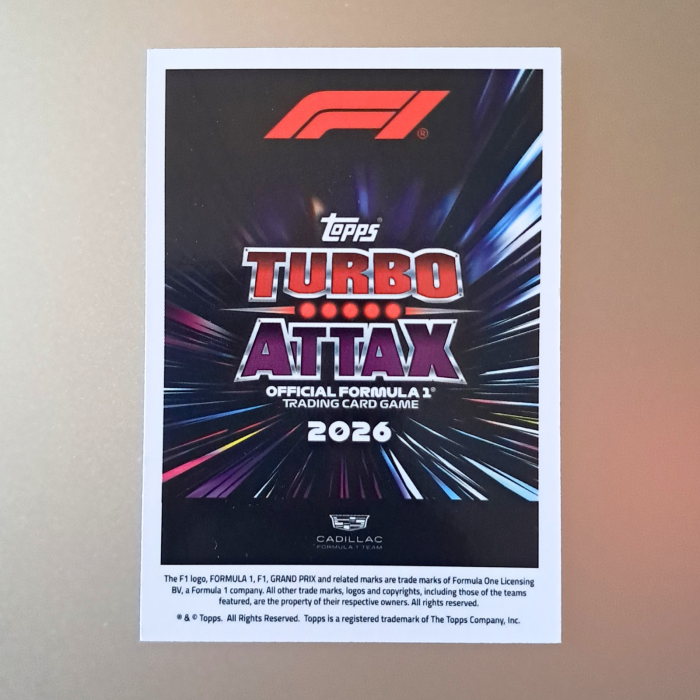 Valtteri Bottas #227 – La Monumental – Cadillac Formula 1 Team – Topps Turbo Attax 2026 [2]