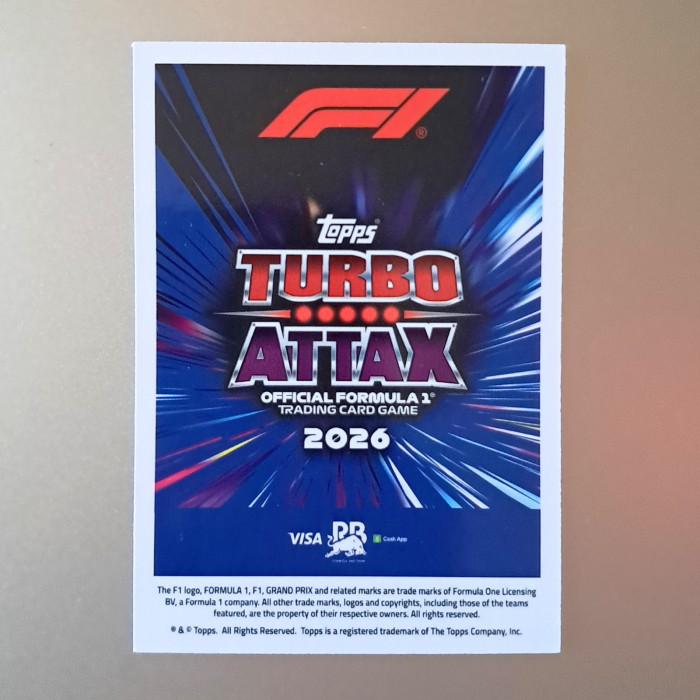 Arvid Lindblad #217 – La Monumental – VISA Cash App Racing Bulls – Topps Turbo Attax 2026 [2]