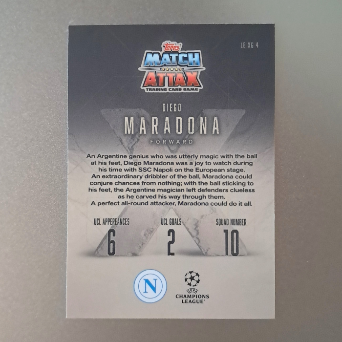 Diego Maradona LE XG 4 – X Greats Limited Edition – SSC Napoli – Topps Match Attax Extra 2025/26 [2]