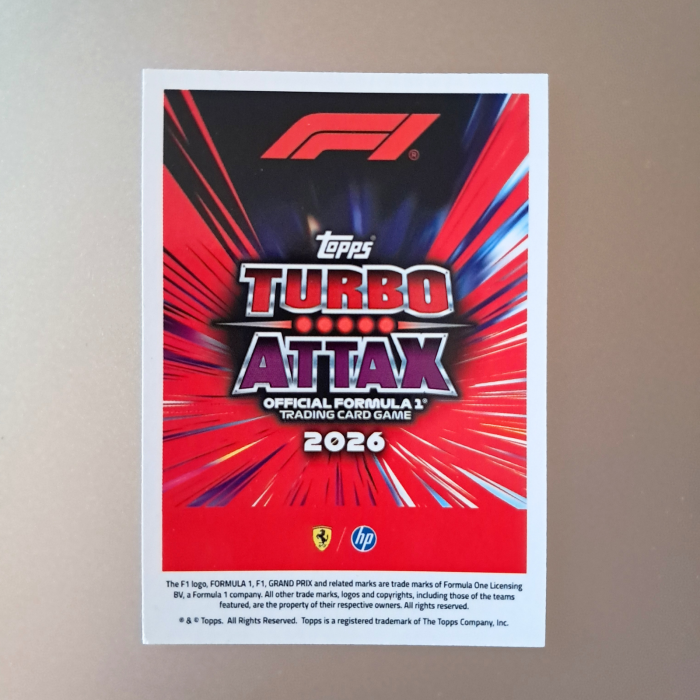 Charles Leclerc SUN4 – Sunshine State – Scuderia Ferrari HP – Topps Turbo Attax 2026 [2]