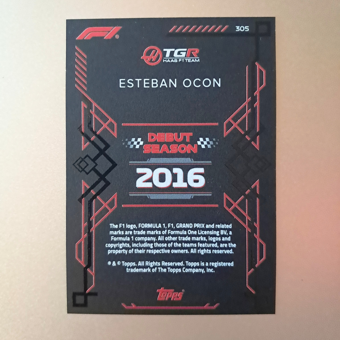 Esteban Ocon #305 – Black Edge – TGR Haas F1 Team – Topps Turbo Attax 2026 [2]