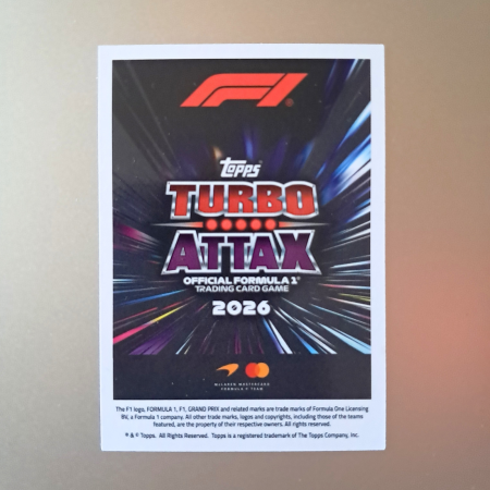 Lando Norris #206 – La Monumental – McLaren Mastercard Formula 1 Team – Topps Turbo Attax 2026 [1]