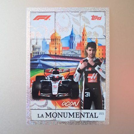 Topps F1 Turbo Attax 2026 - Esteban Ocon #221 – La Monumental – TGR Haas F1 Team – Topps Turbo Attax 2026