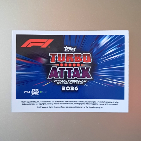 Arvid Lindblad #276 – Signature Style – VISA Cash App Racing Bulls – Topps Turbo Attax 2026 [1]