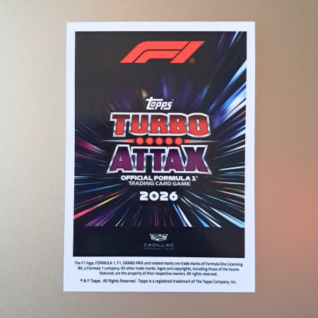 Valtteri Bottas #227 – La Monumental – Cadillac Formula 1 Team – Topps Turbo Attax 2026 [1]