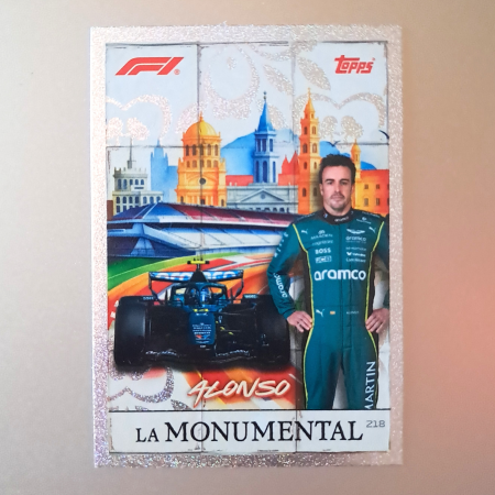 Topps F1 Turbo Attax 2026 - Fernando Alonso #218 – La Monumental – Aston Martin Aramco Formula One Team – Topps Turbo Attax 2026