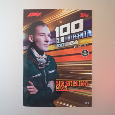 Topps F1 Turbo Attax 2026 - Sir Stirling Moss #289 – 100 Club Legend – Topps Turbo Attax 2026