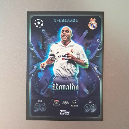 Topps Match Attax Extra 2025/26 - Ronaldo Nazário XC5 – X-Calibre – Real Madrid – Topps Match Attax Extra 2025/26