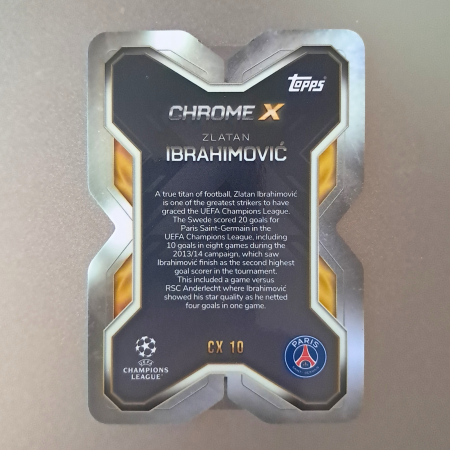 Zlatan Ibrahimović CX10 – Chrome X – Paris Saint-Germain – Topps Match Attax Extra 2025/26 [1]