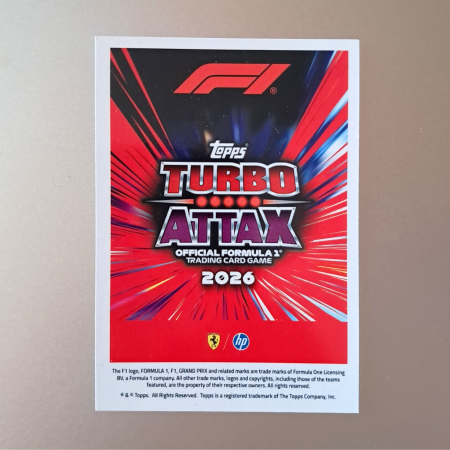 Lewis Hamilton GG1 – Greats of the Grid – Scuderia Ferrari HP – Topps Turbo Attax 2026 [1]