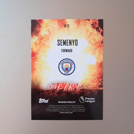 Antoine Semenyo OF12 – On Fire – Manchester City – Topps Flagship Premier League 2026/27 [1]