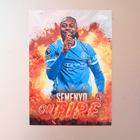 Topps Flagship Premier League 2026/27 - Antoine Semenyo OF12 – On Fire – Manchester City – Topps Flagship Premier League 2026/27