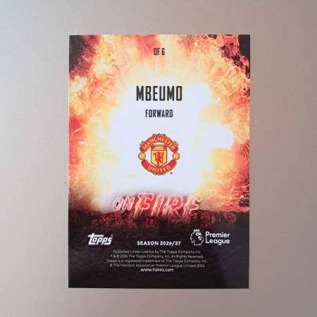 Bryan Mbeumo OF6 – On Fire – Manchester United – Topps Flagship Premier League 2026/27 [1]