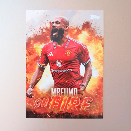 Topps Flagship Premier League 2026/27 - Bryan Mbeumo OF6 – On Fire – Manchester United – Topps Flagship Premier League 2026/27
