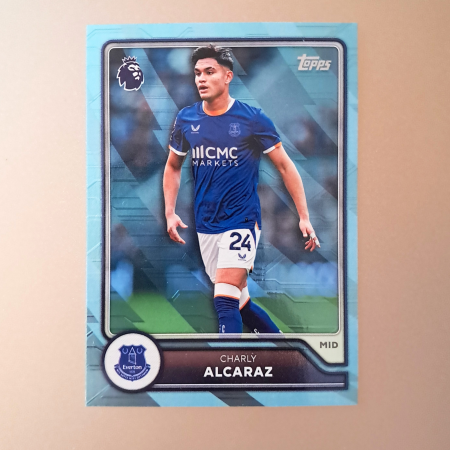 Topps Flagship Premier League 2026/27 - Charly Alcaraz #124 – Blue Voltage – Everton – Topps Flagship Premier League 2026/27